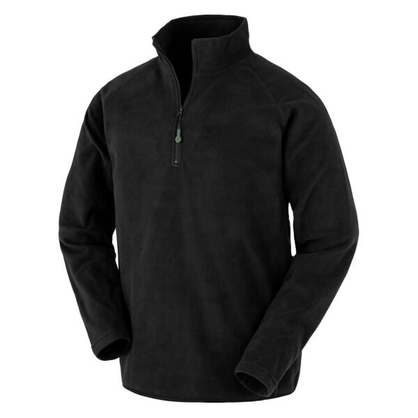 Gerecyclede microfleece met ritskraag