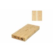 Bamboe Powerbank Draadloos Opladen 8000mAh - Natuur