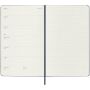 Moleskine week-agenda voor 12 maanden met harde kaft L - Saffier blauw