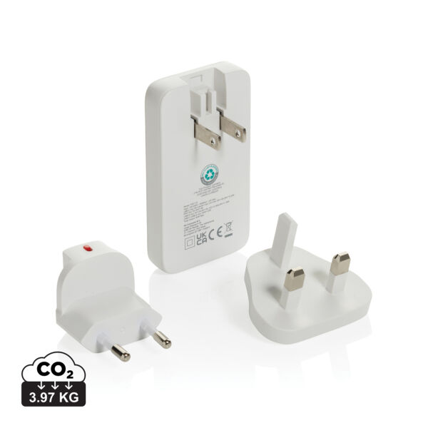 Fluxo RCS 65W platte GaN-lader met universele connectors