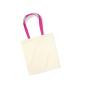 BAG FOR LIFE - CONTRAST HANDLES, NATURAL/FUCHSIA, One size, WESTFORD MILL
