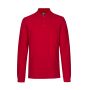 Poloshirt met lange mouw | stretch - Rood, XS