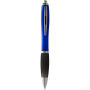 Nash balpen met gekleurde houder en zwarte grip (zwarte inkt) - Blauw/Zwart