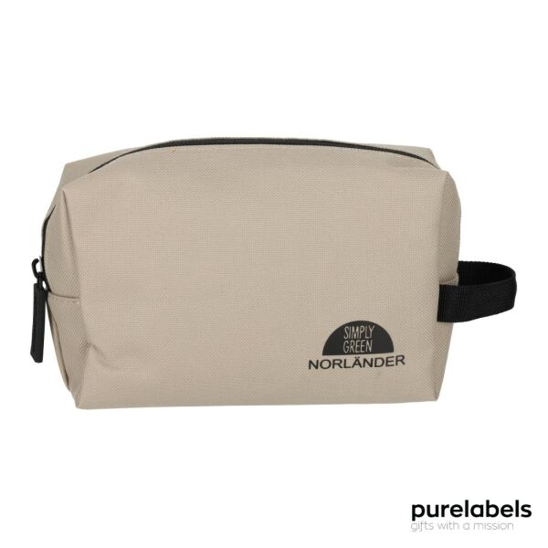 NORLÄNDER S.G. Toilettas Met Reisset RPET Taupe | Origineel Relatiegeschenk NORLÄNDER S.G. Toilettas Met Reisset RPET Taupe | Origineel Relatiegeschenk