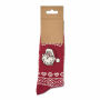 SOC MEDIUM - Paar kerstsokken M - Bordeaux SOC MEDIUM - Paar kerstsokken M - Bordeaux