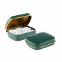 Mini scharnierblikje embossing, Mat Groen/Goud, Pepermunt suikervrij