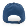 Impact AWARE™ 5 panel 280gr recycled katoenen cap, donkerblauw