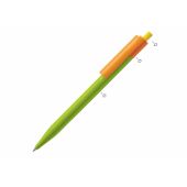 Balpen Kuma combi - Wit/transparant / Fluor assorti