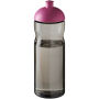 H2O Active® Eco Base 650 ml sportfles met koepeldeksel - Charcoal/Magenta