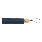 21" Impact AWARE™ RPET 190T bamboe auto open/dicht paraplu, donkerblauw