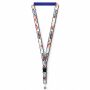 Afneembare polyester keycord met gesublimeerde satijnen overlay
