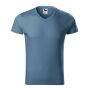 T-shirt men's Slim Fit V-neck denim S
