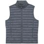 Ecologische lichte bodywarmer voor heren mineral grey 4XL