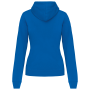 Damessweater met capuchon in contrasterende kleur Light Royal Blue / White XXL