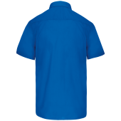 Overhemd in onderhoudsvriendelijk polykatoen-popeline korte mouwen heren Light Royal Blue XS Overhemd in onderhoudsvriendelijk polykatoen-popeline korte mouwen heren Light Royal Blue XS