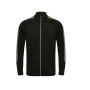 ADULT'S KNITTED TRACKSUIT TOP, BLACK/GUNMETAL GREY, XXS, FINDEN HALES