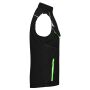 Workwear Softshell Padded Vest - COLOR - black/lime green 6XL