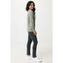 IQONIQ Denali gerecycled katoen sweater ongeverfd, heather green (XXXL)