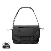 KENTO URBAN RCS recycled nylon 15.6 inch Messenger, zwart