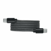 BRAID - RPET magnetische kabel - Wit/zwart