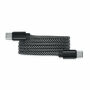 BRAID - RPET magnetische kabel - Wit/zwart