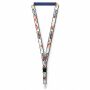 Afneembare polyester keycord met gesublimeerde satijnen overlay