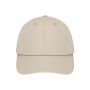 6 Panel Dad Cap Organic Cotton sandstone one size