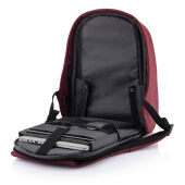 Bobby Hero Regular, anti-diefstal rugzak, rood, zwart
