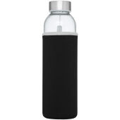Bodhi 500 ml glazen drinkfles - Zwart