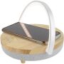 Prixton 4-in-1 Bluetooth®-speaker van 10 W met ledverlichting en draadloos oplaadstation - Hout