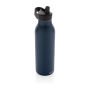 Avira Ara RCS recycled staal fliptop water fles 500ML, donkerblauw