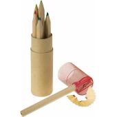 Kleurpotloden set Libbie | Gerecycled karton | 6 stuks zwart