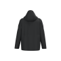 3-in-1 regenparka met capuchon in twee kleuren uniseks Black XS