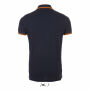 PASADENA MEN - PASADENA HEREN POLO 200 - XXL - Frans Marine/neon Oranje