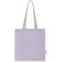 Madras 140 g/m2 GRS recycled cotton tote bag 7L - Lilac