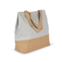 Shopper van jute- & katoencanvas Snow Grey / Natural One Size