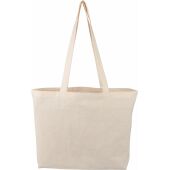 Katoen (140 g/m²) boodschappentas Isak khaki (écru)