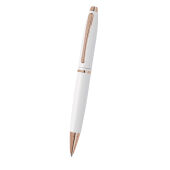 Cross Calais White balpen zwarte inkt - wit