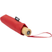 Birgit 21'' opvouwbare windproof gerecyclede PET-paraplu - Rood
