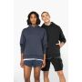 Duurzame uniseks oversized verwassen sweater met capuchon Washed black XS