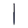 Vibe GRS certified R-ABS pen met ultra vloeiende inkt, donkerblauw, wit