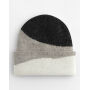 Soft Wave Beanie - Black/Light Grey/Soft White - One Size