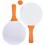 Houten strand tennisset Eliza oranje