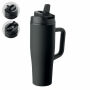 ATLANTA - Dubbelwandige beker 900ml - Zwart