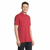 PACIFIC - PACIFIC HEREN POLO - L - Folk Red Twin