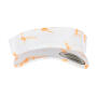 Batik Dye Curved Visor Cap - Orange/White - One Size
