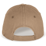 Ecologische verwassen pet uniseks Washed Dark Camel One Size