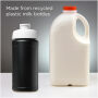 Baseline 500 ml recycled sport bottle with flip lid - Solid black/White