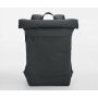 SIMPLICITY ROLL TOP BACKPACK, GRAPHITE GREY, One size, BAG BASE