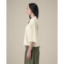 Stella Raya - Het dames cropped T-shirt van gerecycled katoen - XS